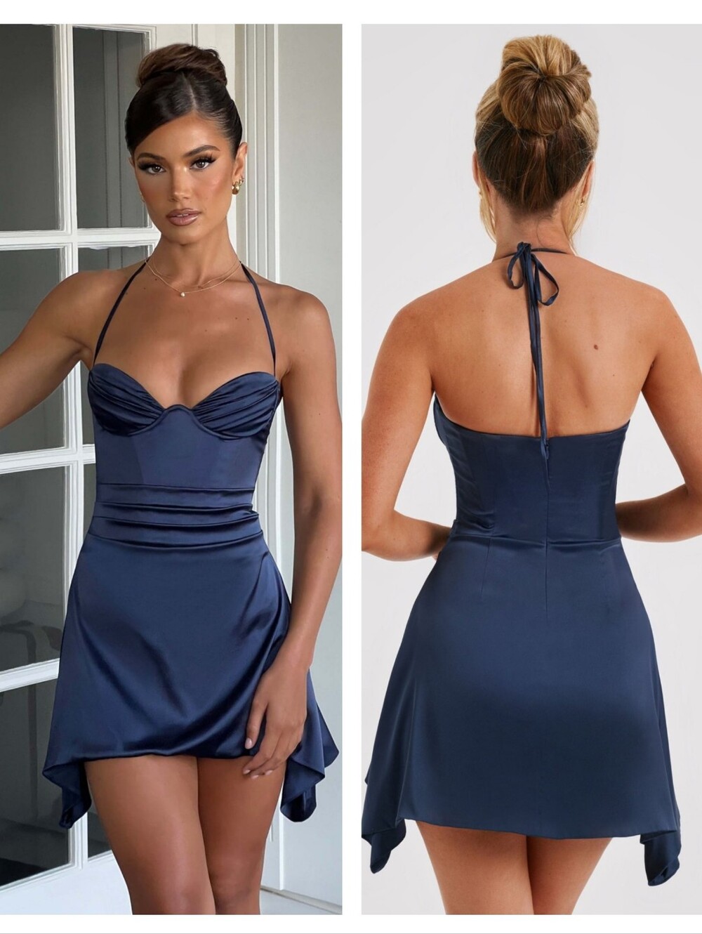 Babyboo Cartia Mini Dress Navy Cartia Size XS
